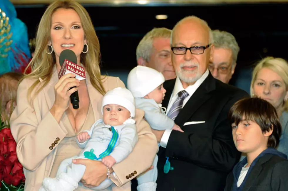 Celine Dion Shows off Twins Eddy and Nelson in Las Vegas