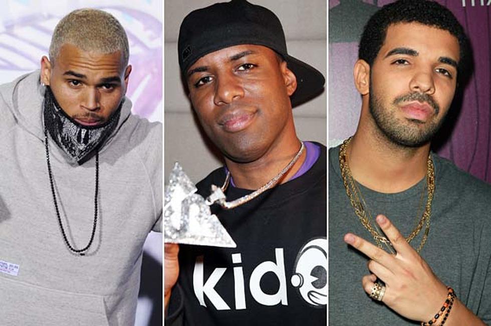 DJ Whoo Kid’s Rumors About Chris Brown + Drake Fight Over Rihanna Are False