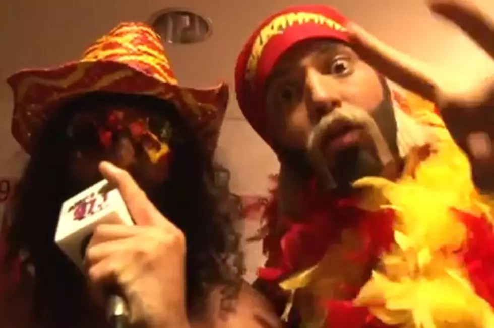LMFAO Dress Up as Hulk Hogan and Macho Man Randy Savage for Interview
