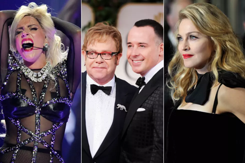 Lady Gaga Defended by Elton John and David Furnish in Madonna Feud