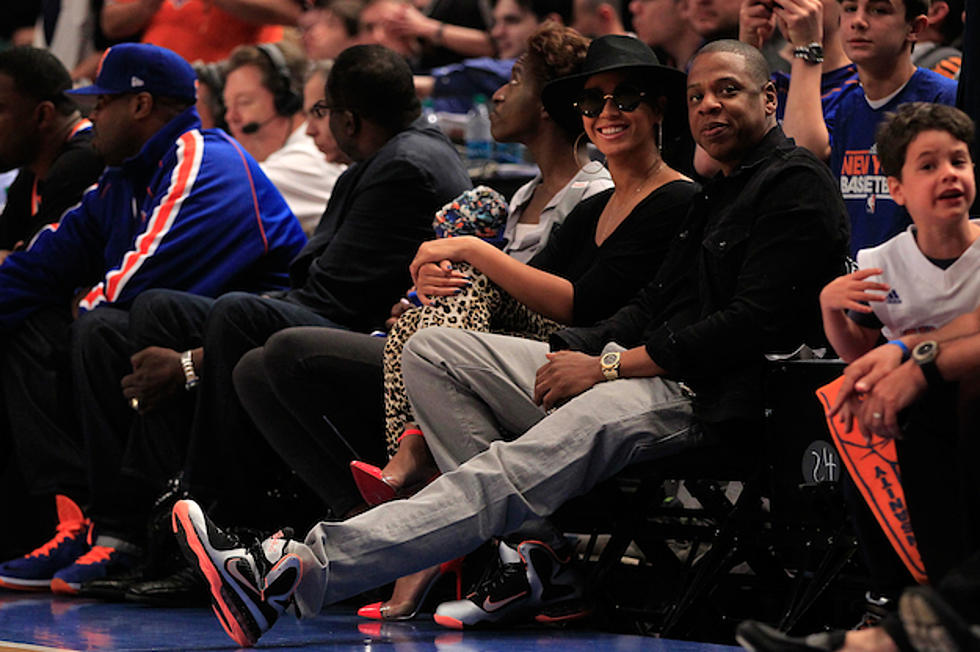 Jay-Z + Beyonce Go to a Knicks Game