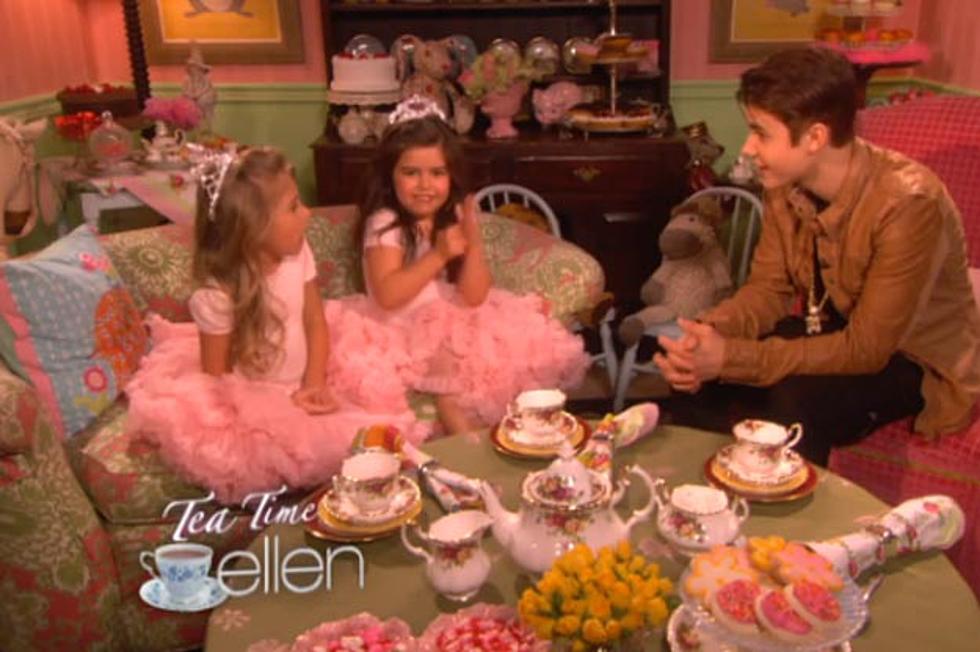 Justin Bieber Has Tea and Cookies With Sophia Grace + Rosie on ‘Ellen’