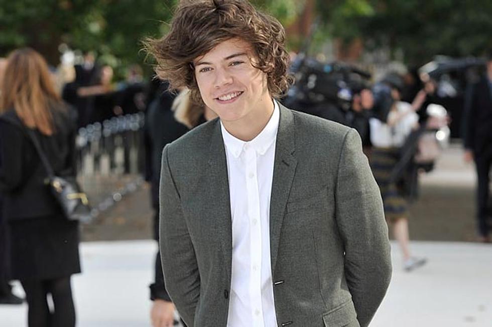 One Direction’s Harry Styles Hits Burberry Show at London Fashion Week