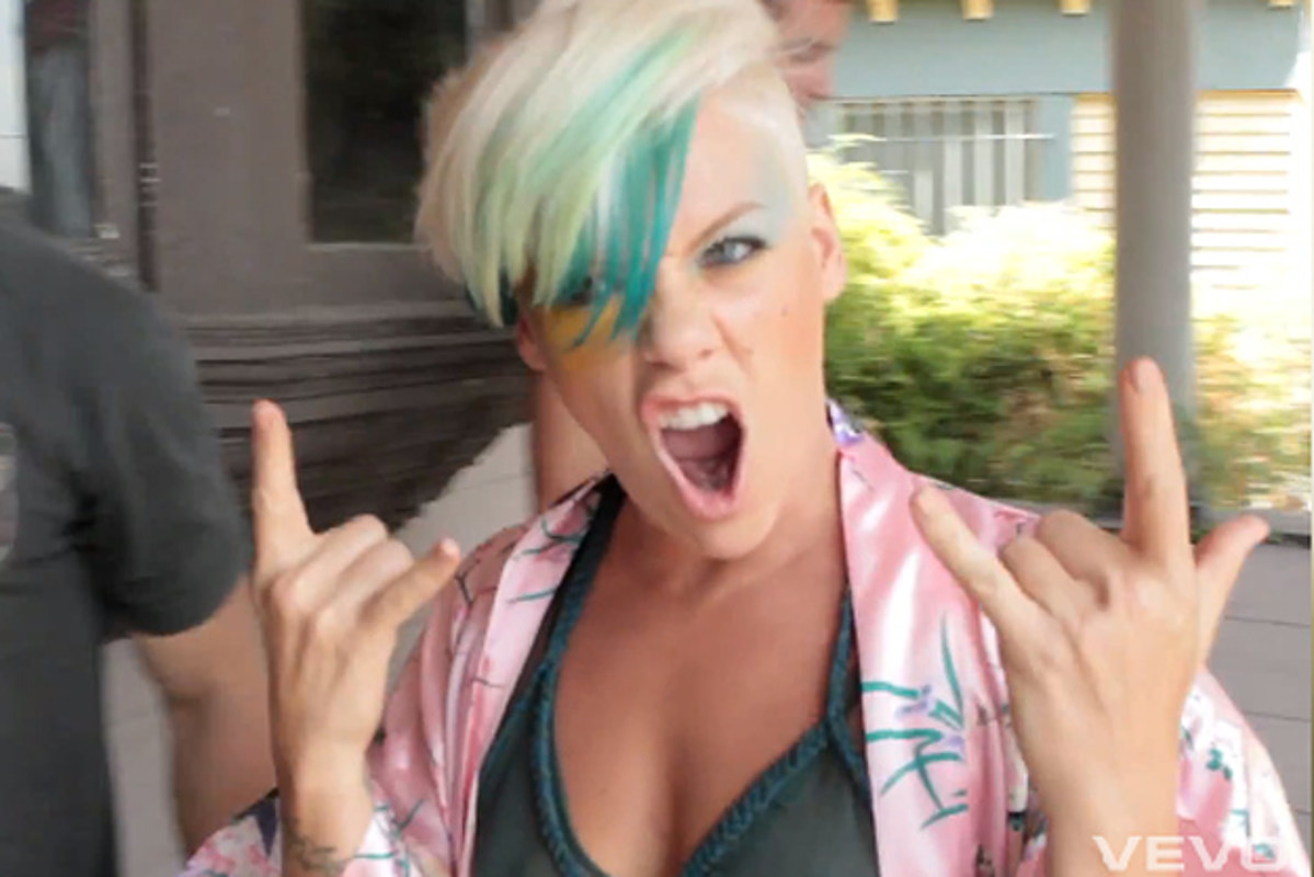 Go Behind the Scenes of Pink's 'Try' Video