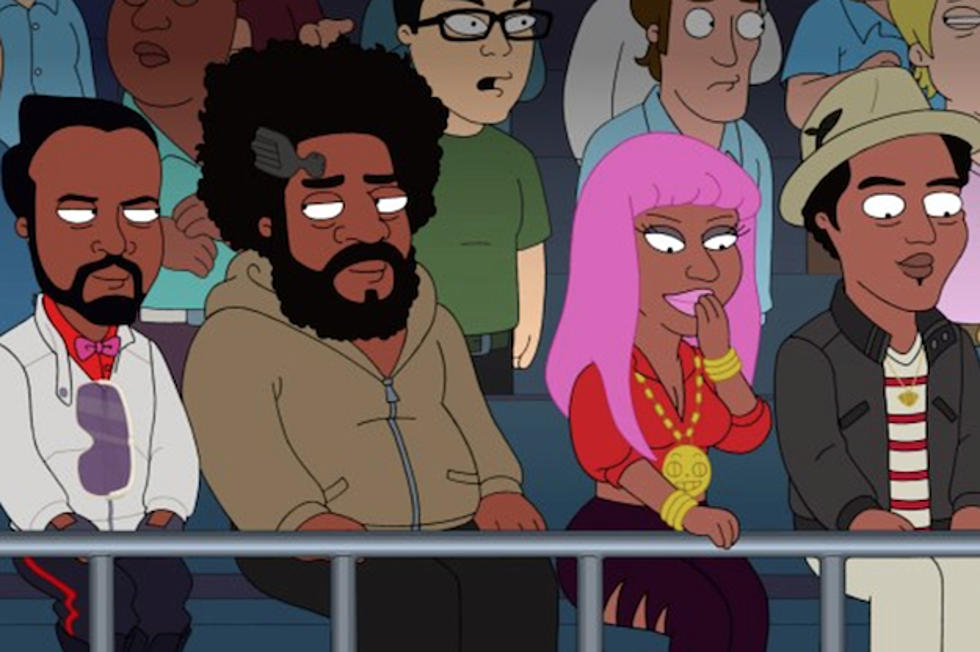 Watch Kanye West, Nicki Minaj, Bruno Mars + More Rep Illuminati on ‘The Cleveland Show’