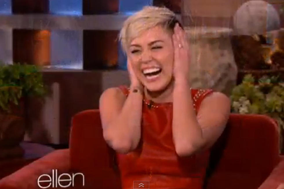 Miley Cyrus Gets a Lap Dance on 'Ellen'