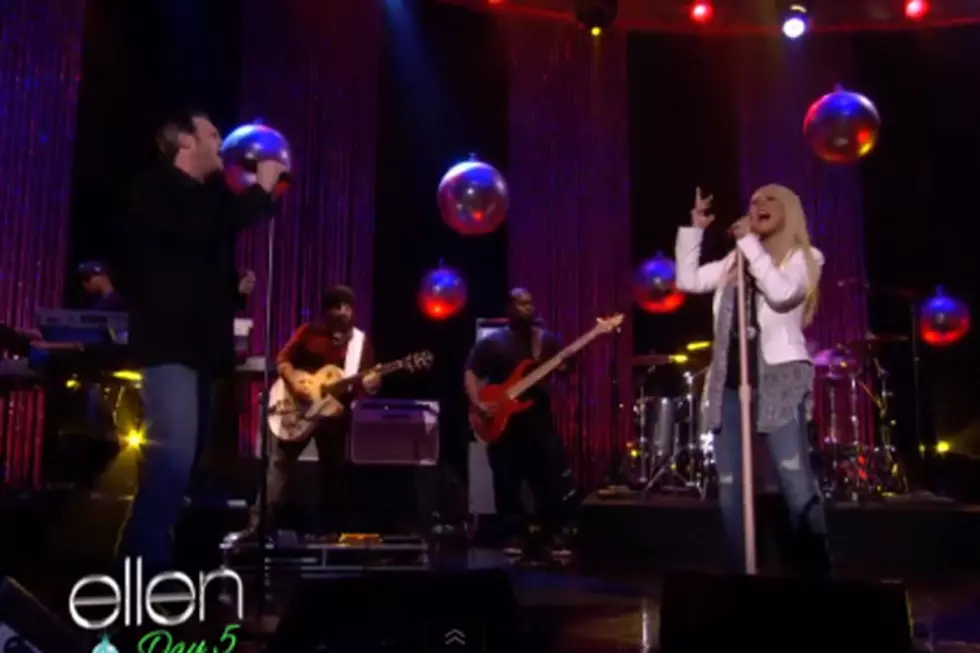 Christina Aguilera Talks Nudity + Performs &#8216;Just a Fool&#8217; With Blake Shelton on &#8216;Ellen&#8217;