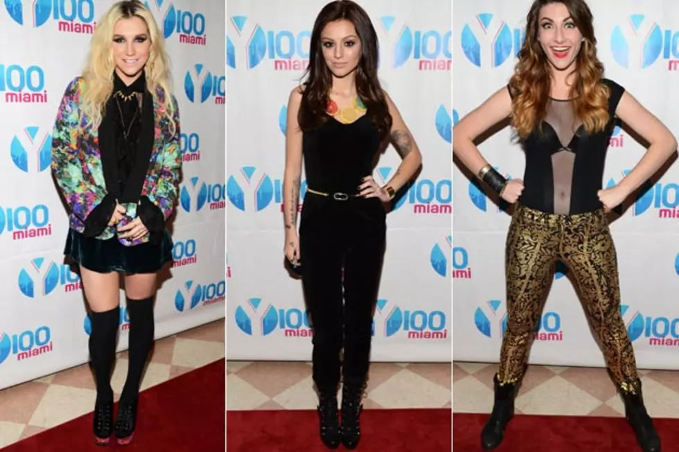See Kesha, Cher Lloyd  + Karmin at Y100 Jingle Ball in Miami