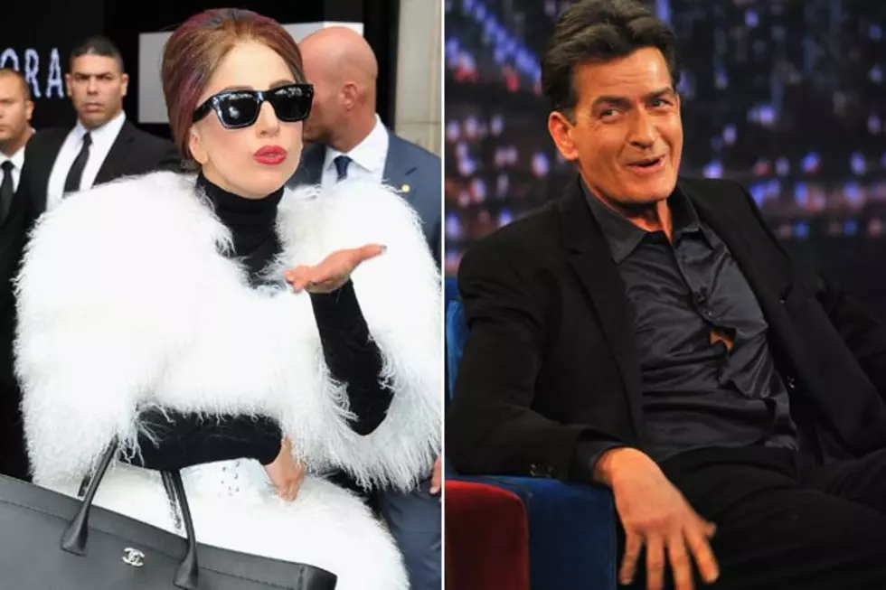 Lady Gaga Wanted to Give Charlie Sheen a Lap Dance in Music Video