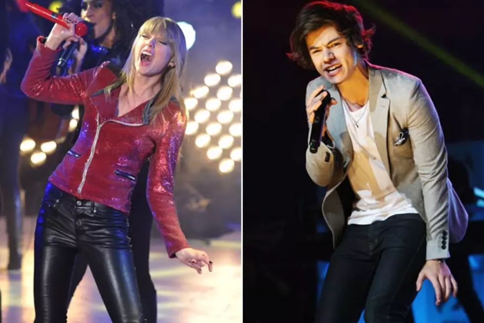 Taylor Swift + Harry Styles Kiss at Midnight on New Year&#8217;s Eve