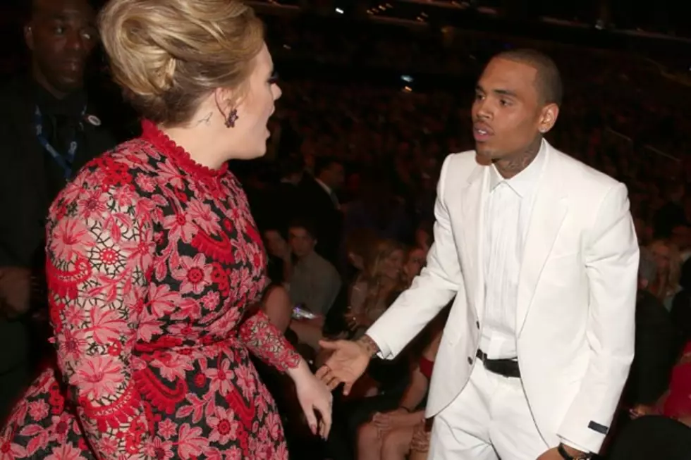 Adele Gives Chris Brown a Talking to Over Frank Ocean Grammy Snub