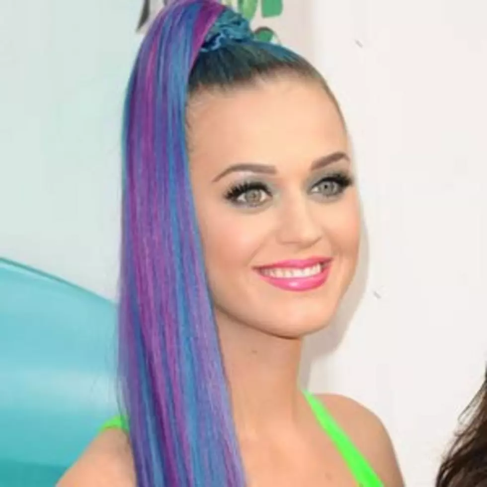 Multi-Colored High Ponytail &#8211; Best Katy Perry Hairstyles