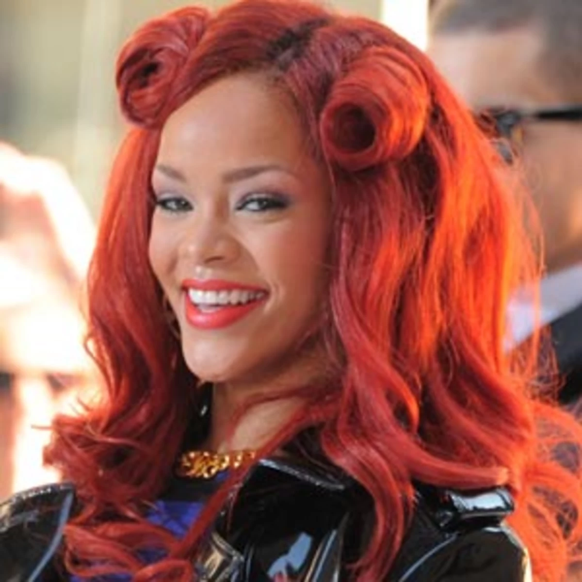 Red Suicide Rolls – Best Rihanna Hairstyles