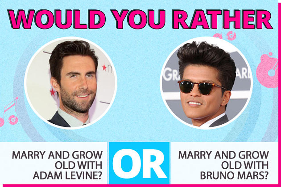 Would You Rather&#8230; Marry and Grow Old With Adam Levine or Bruno Mars?