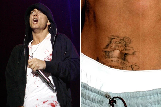 TIL that Eminem has a Marshall  Kim tattoo or maybe I forgot you Stans  could attack me for not knowing  rEminem