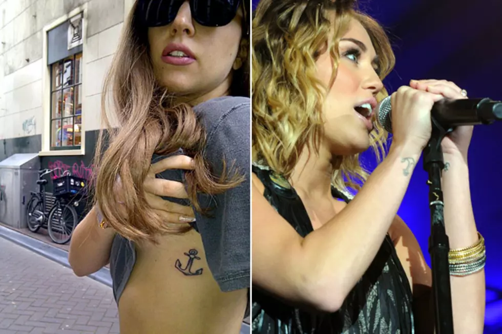 Lady Gaga vs. Miley Cyrus: Whose Anchor Tattoo Do You Like Best? &#8211; Readers Poll