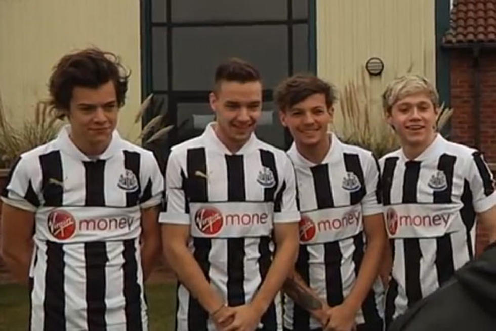 One Direction Drop in on Newcastle United Football Training Session