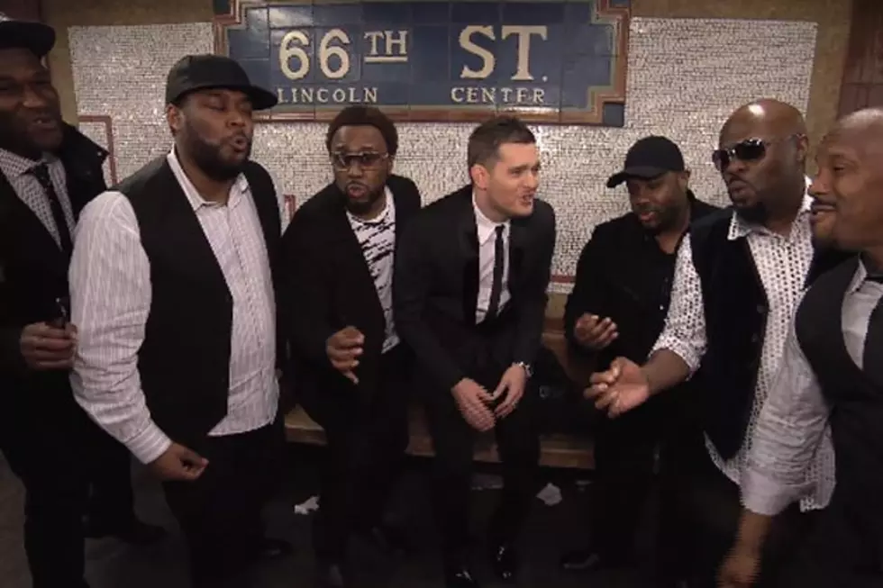 See Michael Buble Sing in the NYC Subway [Video]