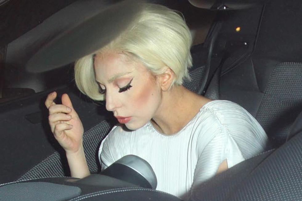 Lady Gaga Wears Sky High Heels to Versace Party [Pic]