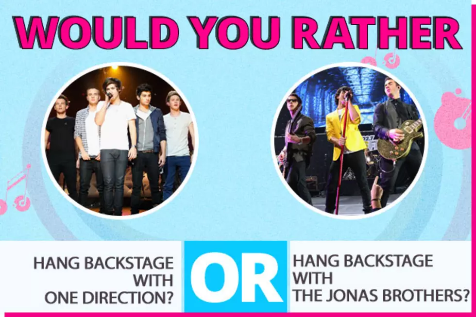 Would You Rather&#8230; Hang Backstage with One Direction or the Jonas Brothers?