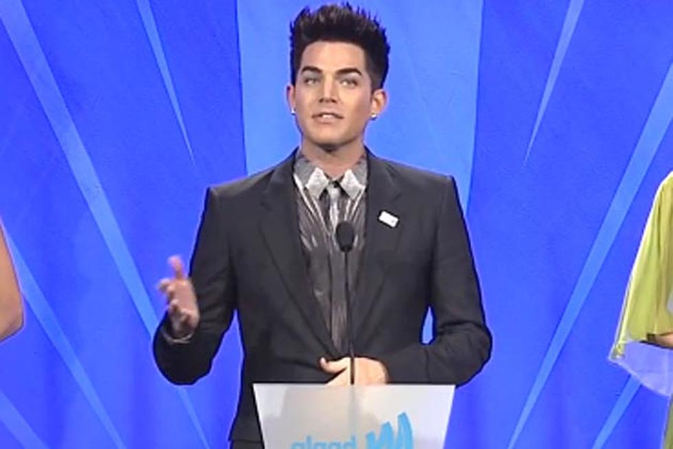 Adam Lambert Honored With GLAAD Media Award, References Himself a Lot in Acceptance Speech [Video]