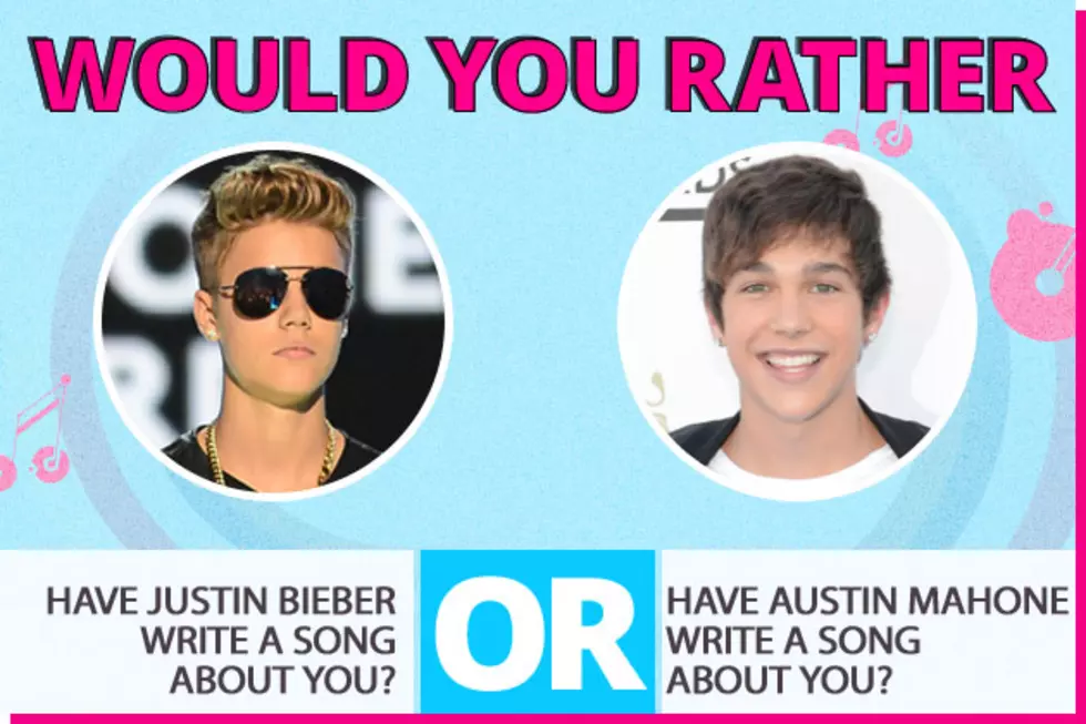 Would You Rather&#8230; Have Justin Bieber Write a Song About You or Have Austin Mahone Write a Song About You?