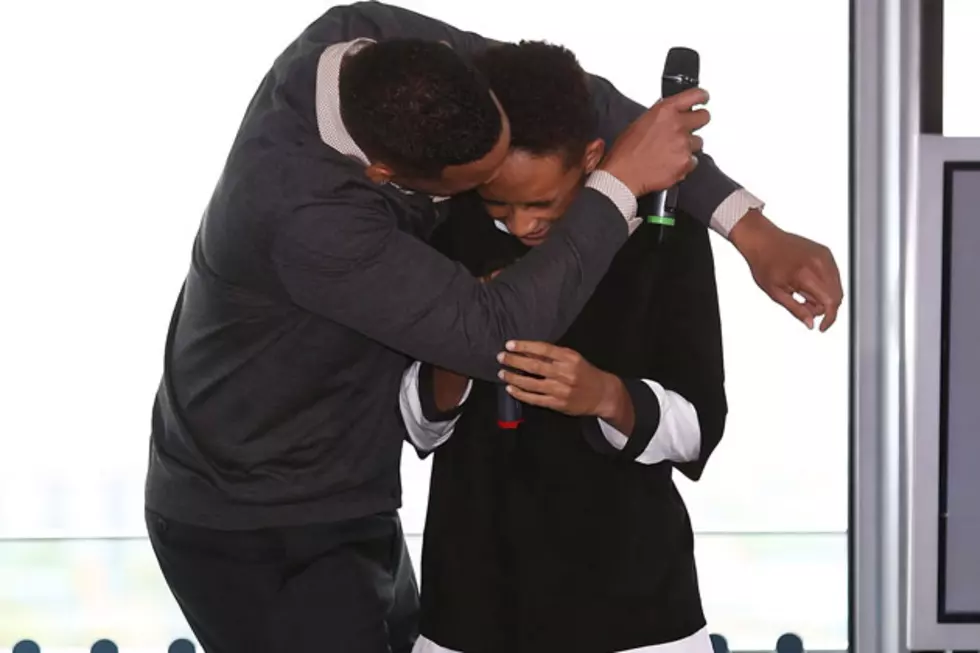 Will Smith Smooches Jaden Smith on the Lips During Interview [VIDEO]