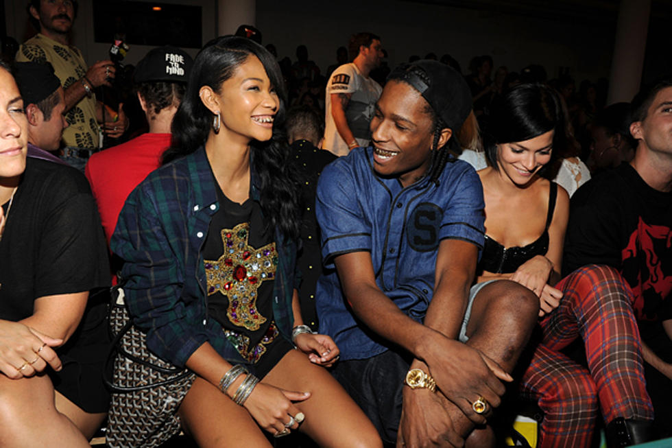 A$AP Rocky + Chanel Iman Cuddle at New York Fashion Week [PHOTOS]