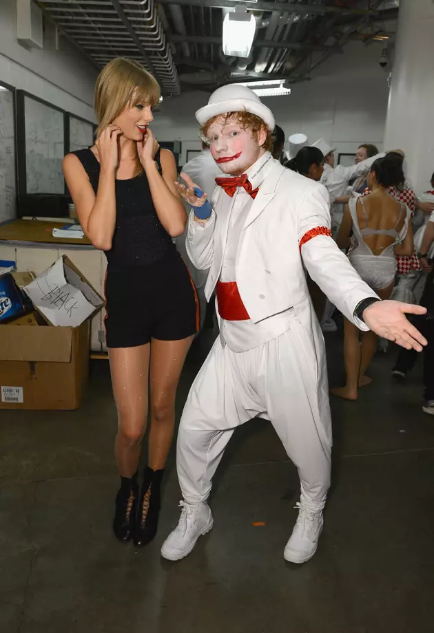 Ed Sheeran Surprises Taylor Swift Onstage In Clown Outfit