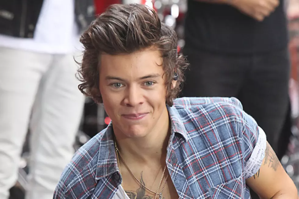 Harry Styles Gets Rose Tattoo on His Elbow