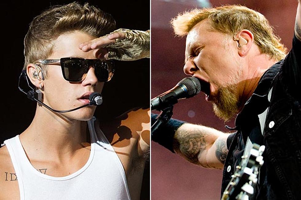 Justin Bieber’s Beliebers Include Members of Metallica