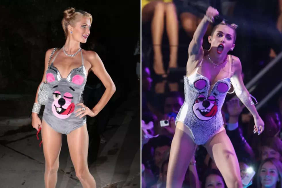 Paris Hilton Sports a Miley Cyrus Halloween Costume