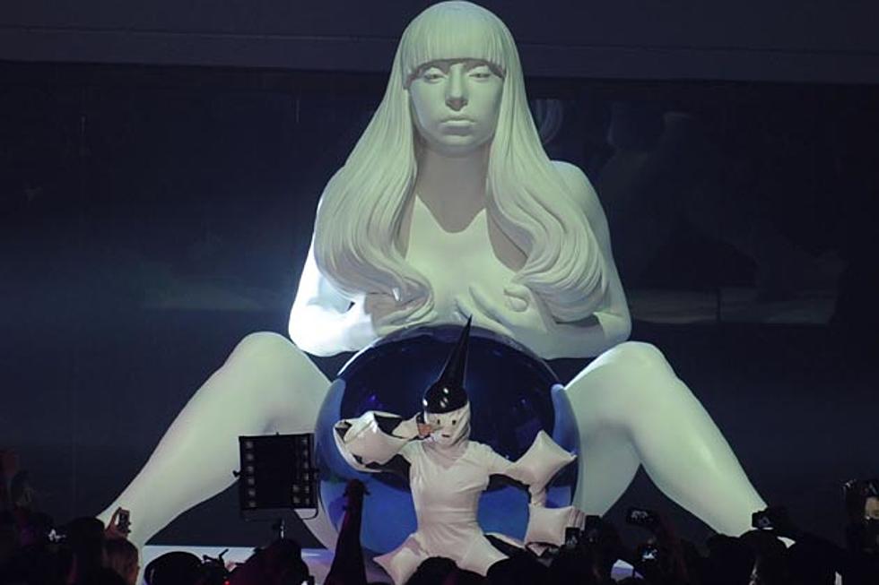 Lady Gaga Says Flying Dress Honors Youth, Performs at artRave [PHOTOS]