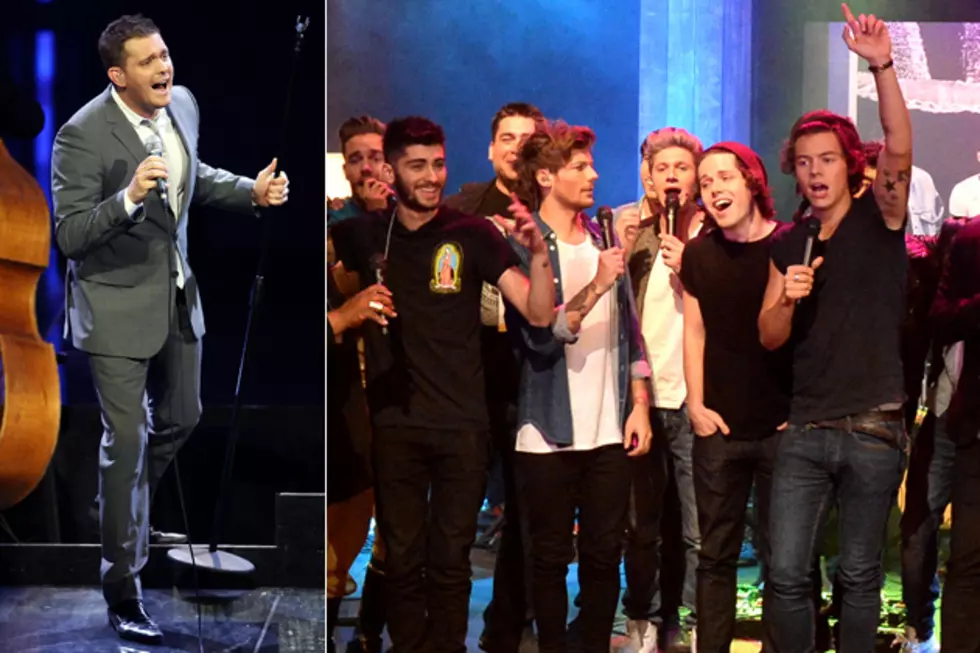 One Direction Sing ‘White Christmas’ With Michael Buble + Their Entire 1D Day Crew [VIDEO]