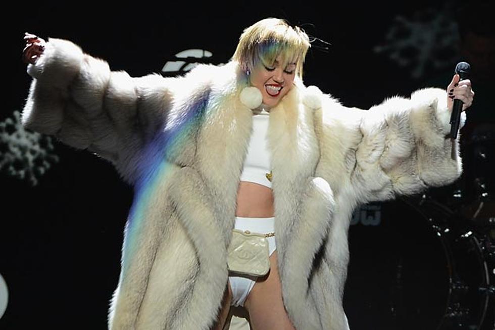 Miley Cyrus Denies Dating French Montana, Is Too Busy Grinding on Santa [PHOTOS]