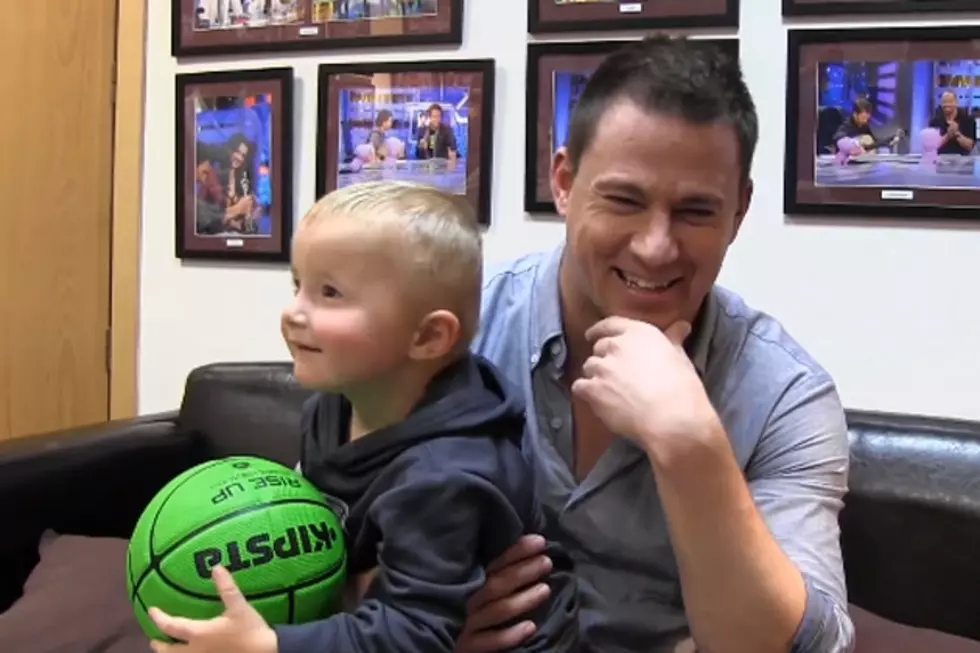 Bradley Cooper + Channing Tatum Shoot Hoops With Toddler Trick Shot Titus [VIDEO]