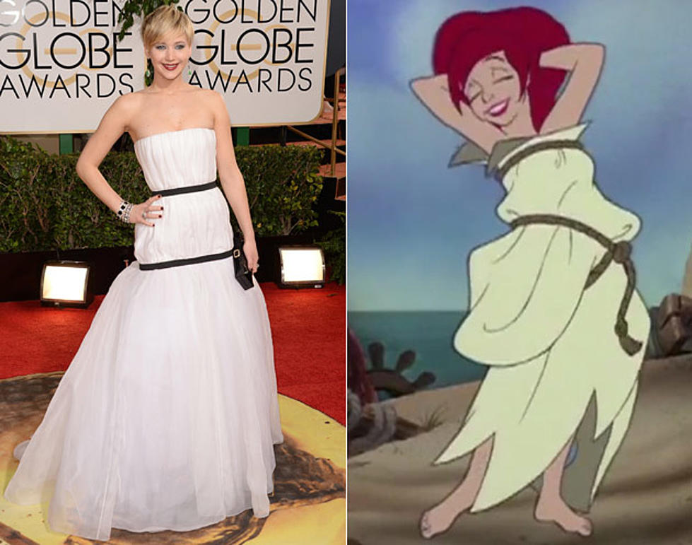 Jennifer Lawrence + Ariel From &#8216;The Little Mermaid&#8217; &#8211; Celeb Look-Alikes