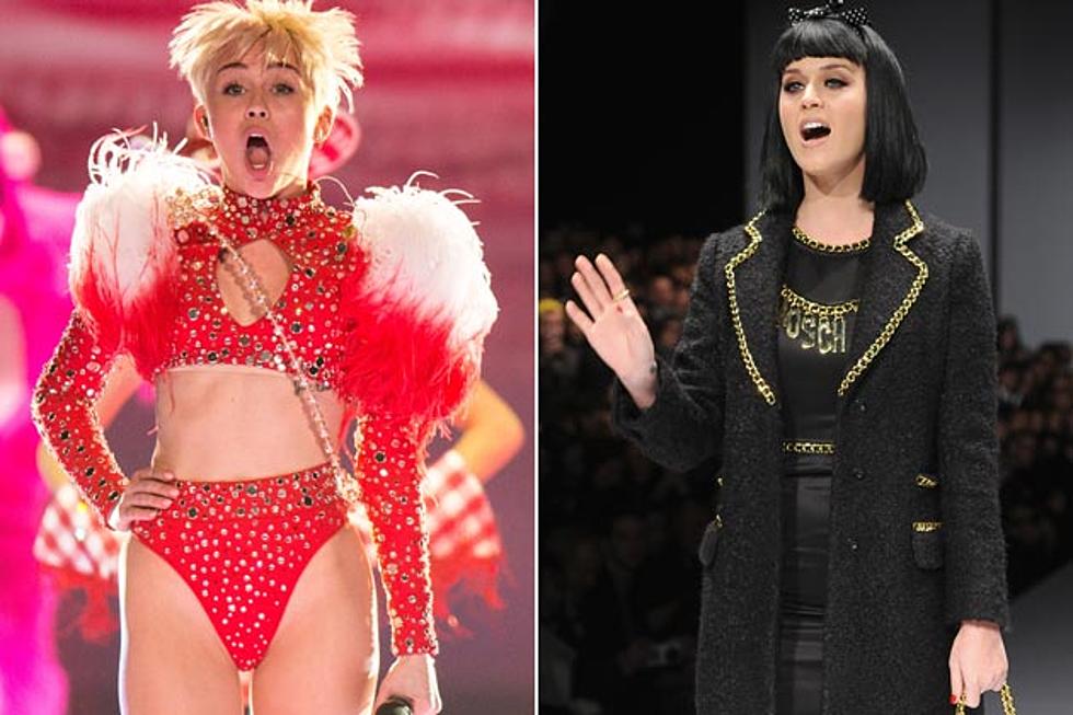 Miley Cyrus Kisses Katy Perry on the Lips at Los Angeles Show [PHOTO + VIDEO]