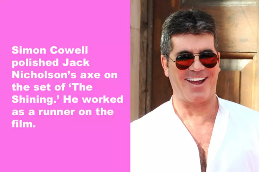 Simon Cowell polished Jack Nicholson's axe on the set of 'The Shining.' He worked as a runner on the film.