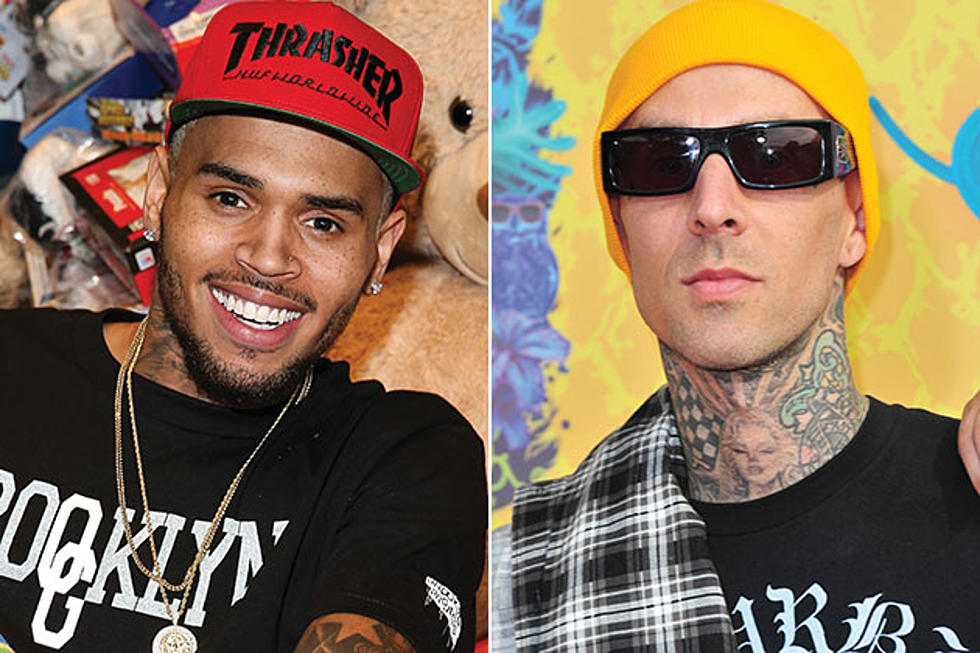 Chris Brown + Travis Barker Perform 'Loyal' at BET Awards