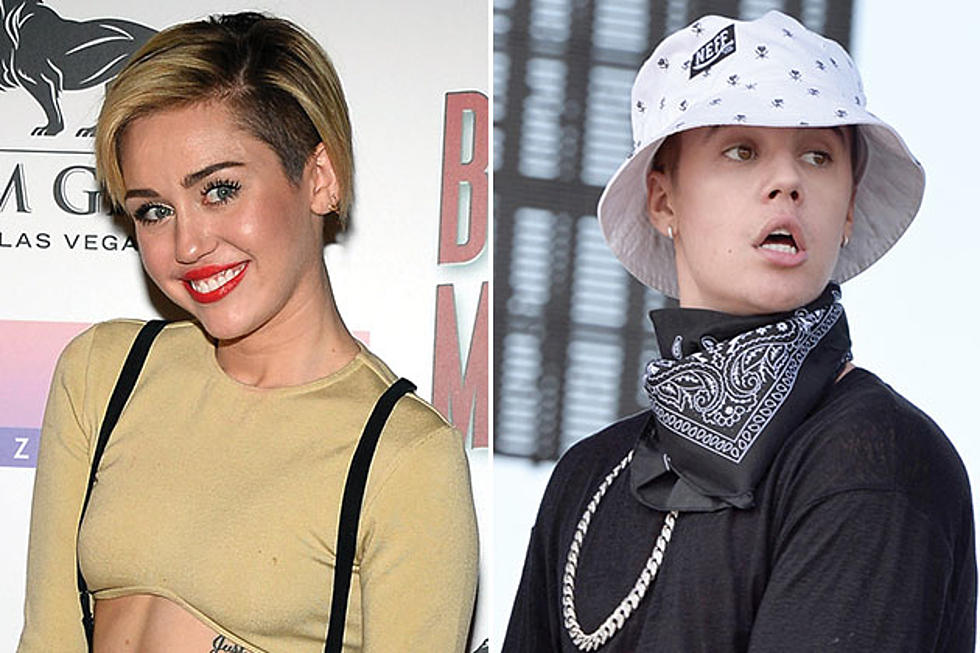 Miley Cyrus Defends Justin Bieber, Says He Just Needs &#8216;Time to Grow Up&#8217;