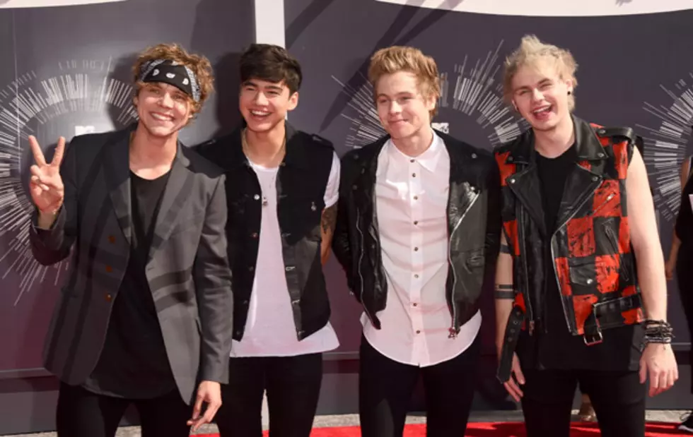 5 Seconds of Summer Are Punk-Pop Perfection on 2014 MTV VMAs Red Carpet [PHOTOS]