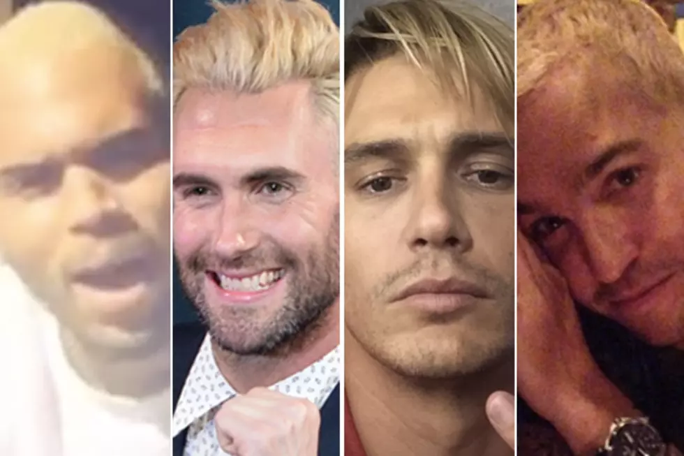 Chris Brown vs. Adam Levine vs. James Franco vs. Pete Wentz: Who Rocks the Platinum Blonde Best? &#8211; Readers Poll