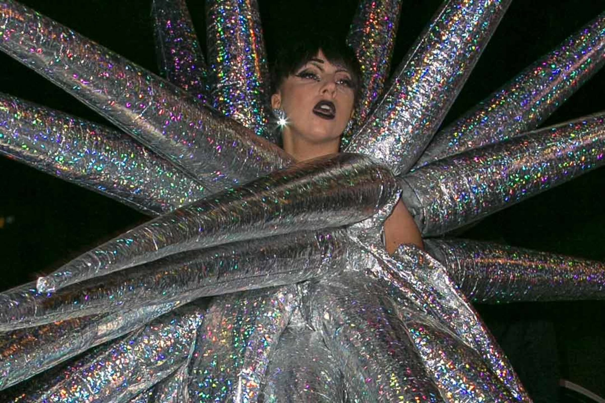 Lady Gaga's Craziest Dresses and Blue Hair Combinations - wide 10