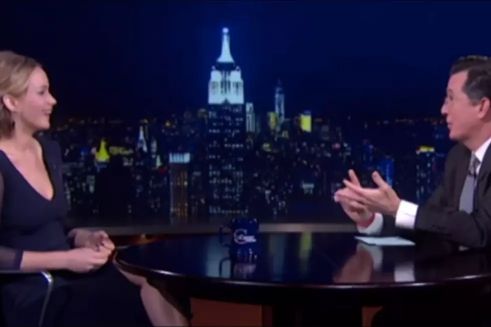 Jennifer Lawrence Admits to Skinning a Squirrel on &#8216;The Colbert Report&#8217; [VIDEO]
