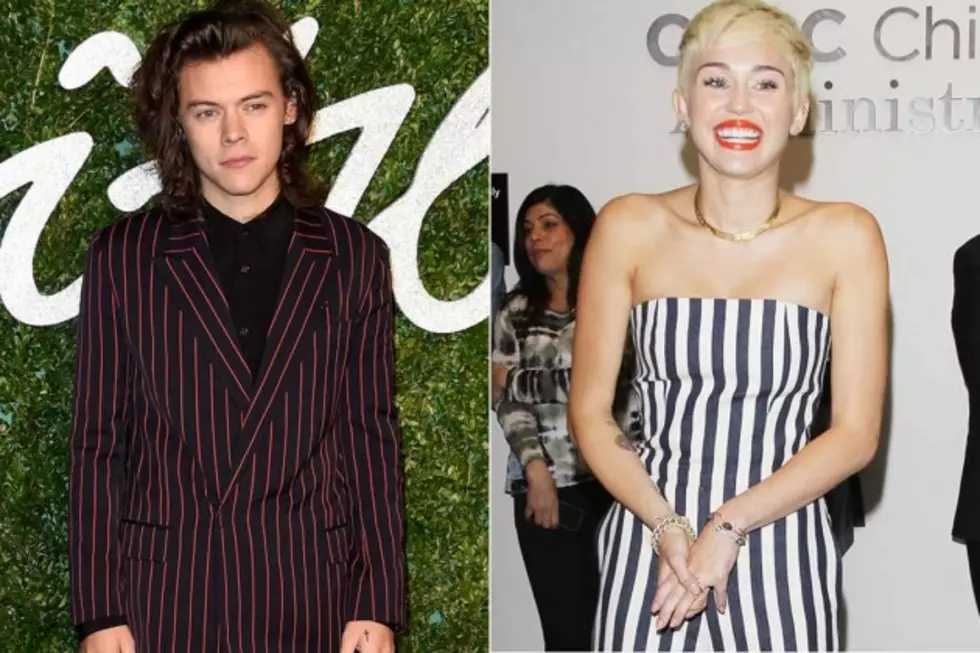 Harry Styles vs. Miley Cyrus: Who Wears Pinstripes Better? &#8211; Readers Poll