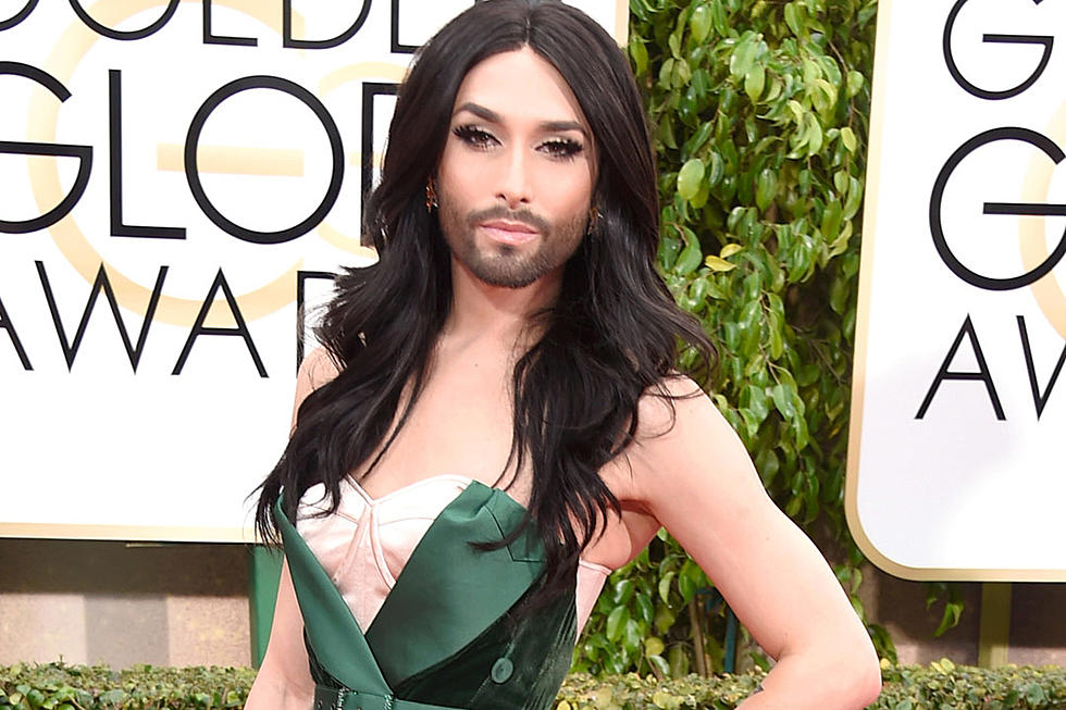 Who Is Conchita Wurst, the Bearded Woman at the 2015 Golden Globes?