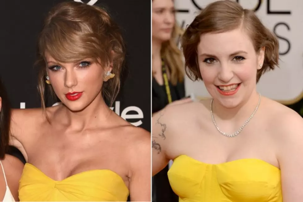 Taylor Swift vs. Lena Dunham: Whose Yellow Golden Globes Dress Do You Like Better? &#8211; Readers Poll