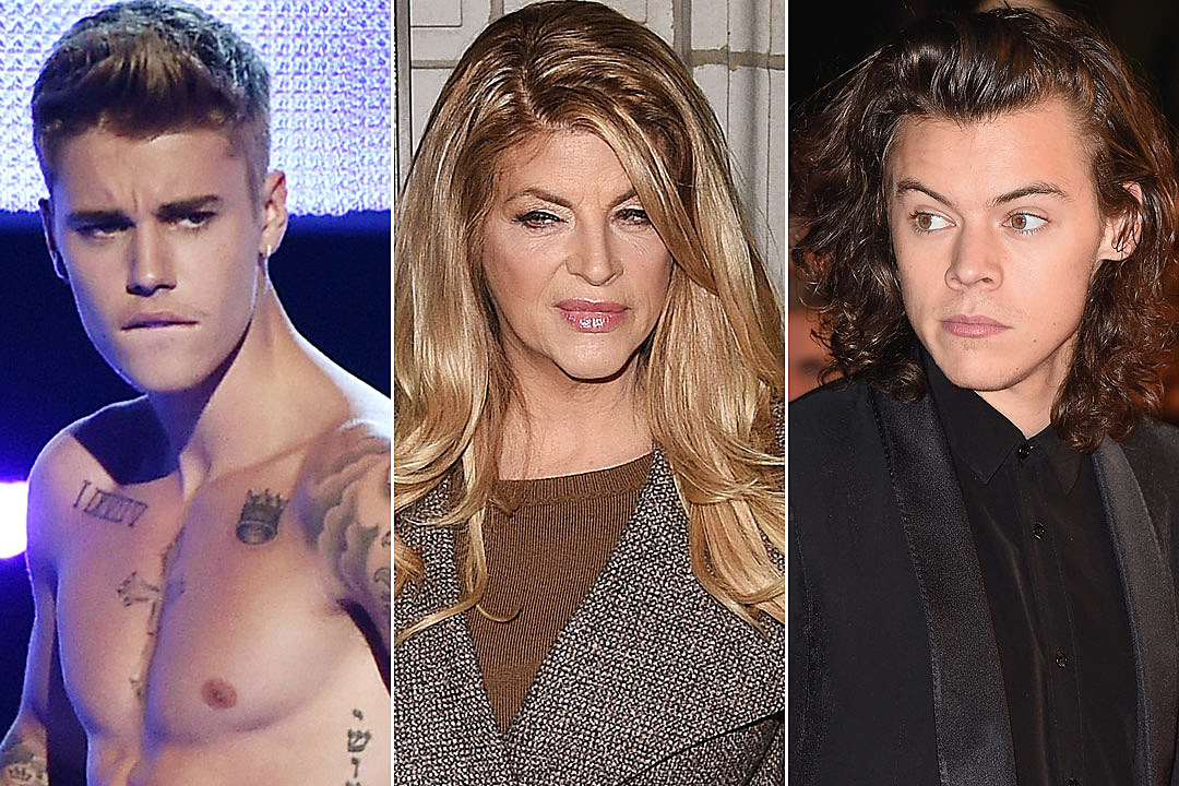 Justin Bieber Booty Porn - Kirstie Alley Wants to Make Out With Justin Bieber, Marry Harry Styles