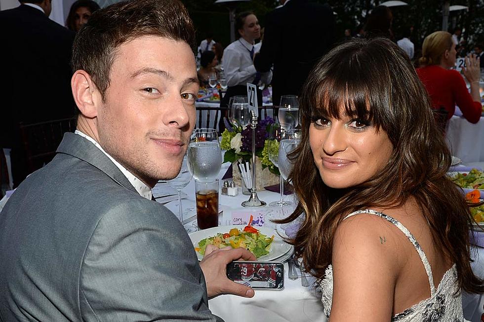 Lea Michele Wraps &#8216;Glee,&#8217; Takes Home Cory Monteith&#8217;s Football Jersey [PHOTO]